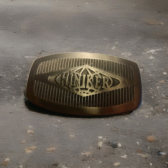 Vintage Hit Line USA Hiniker Snow & Ice Plows Equipment Company Belt Buckle - Picture 1 of 6